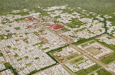 Reconstrucción de la antigua ciudad de Teotihuacán Teotihuacán