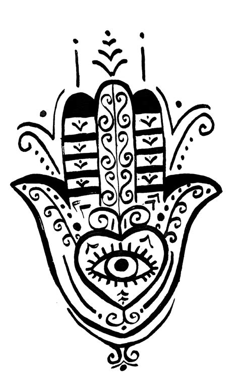 Download Hamsa Hand Coloring Page Printable Sketch Coloring Page