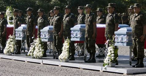 Mexico Honors Soldiers Slain By Drug Cartels