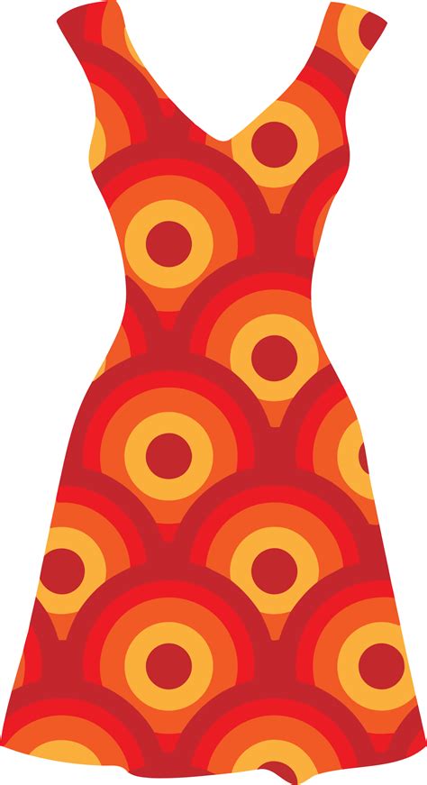 Red Dress With Dark Dots Vector File Image Free Stock Photo Public