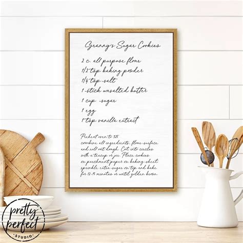 Your Handwritten Recipe Letter Transferred To Wood Sign Etsy Artofit