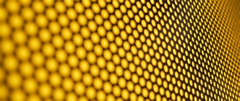 Download Wallpaper 2560x1080 Texture Yellow Surface Mesh Cells Dual