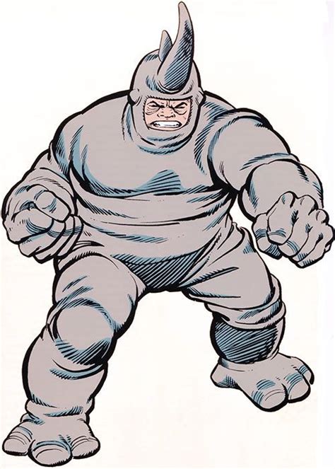 Rhino Marvel Comics Spider Man Villain Character Profile Dc