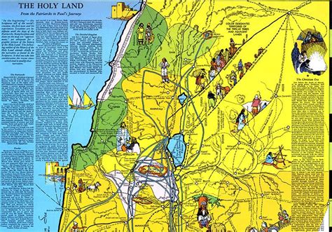 Holy Land Map Jerusalem Bible Timeline Religious Map Of Holy Land Bible