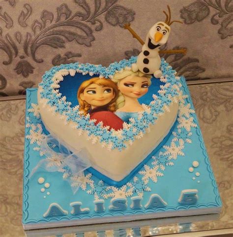 Frozen Anna And Elsa Cake Elsa Cakes Cake Decorating Tutorials