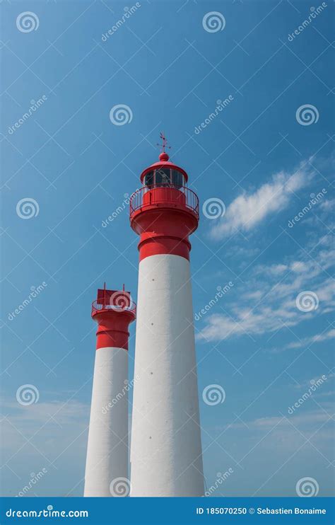 Two Lighthouses Isolated On A Blue Sky Stock Photo Image Of Hope