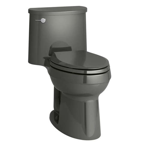 Kohler Adair Thunder Gray Watersense Elongated Chair Height Toilet 12
