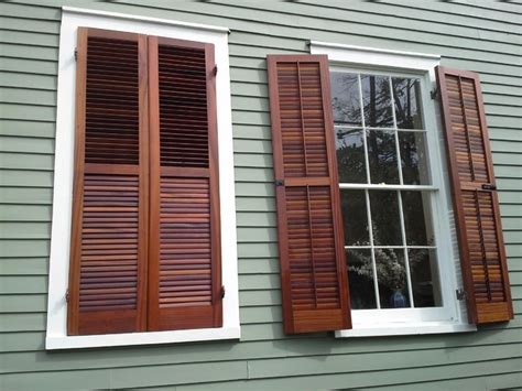 For width, measure across the window at the top, center and bottom. Functional Exterior Shutters