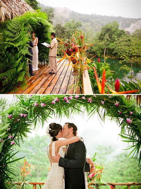 We have curated a list of twenty beautiful shots that sing of our love for destination wedding photography. Costa Rican Rainforest Destination Wedding | Junebug Weddings