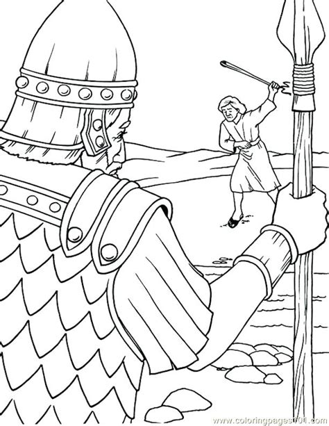 David And Goliath Coloring Page At GetColorings Com Free Printable