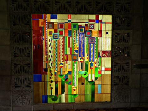 Frank Lloyd Wright Designed Stained Glass Art In Arizona Biltmore Resort C 1929 Frank Lloyd