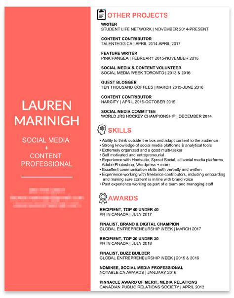 Use the following sample resume for a social media manager as a guide. How to Write a Marketing Resume That Will Help Land Your Dream Job