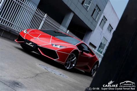 Wrap bullys can provide you with a fresh new vehicle wrap. CL-SV-06 super gloss crystal ferrari red car wrapping foil for LAMBORGHINI Antipolo Philippines ...