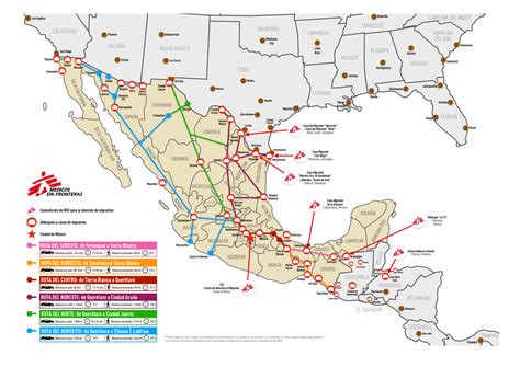 Ruta Y Mapa De Carreteras De Mexico Ilustracion Del Vector Images