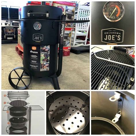 Cooking surface, impressive 17 lbs. Oklahoma Joe Bronco Drum Smoker: Solidly Built Meat ...