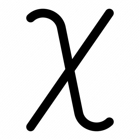 Chi Greek Alphabet Math Icon Download On Iconfinder