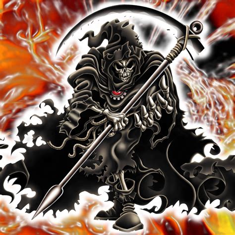 Download Fire Skull Grim Reaper Dark Pfp