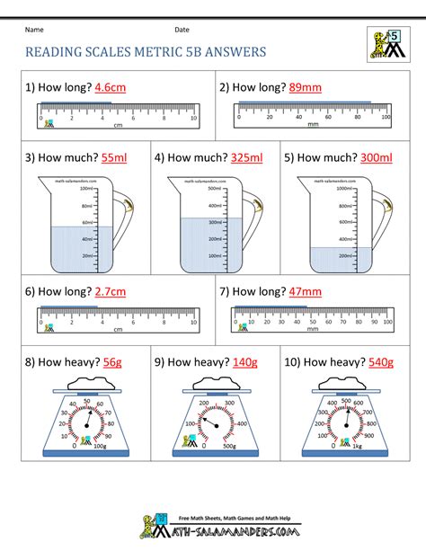 Metrics And Measurement Worksheet Answers Wendelina