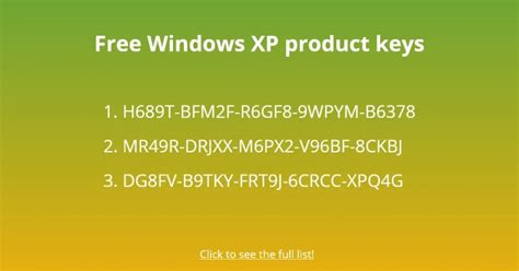 30 Free Windows Xp Product Keys Followchain