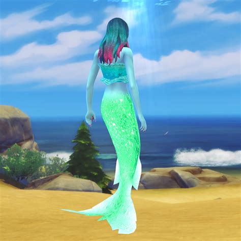 Zaneida And The Sims 4 — Luminous Water Mermaid Tail “island Living”