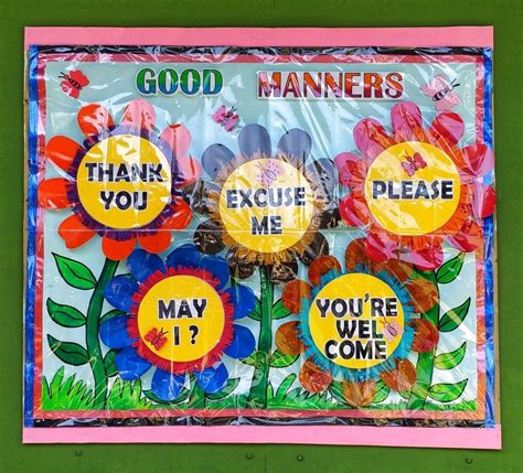 Good Manners Bulletin Board School Board Decoration Sunday School