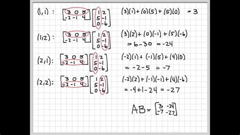 Linear Algebra Example Problems Matrix Multiplication 1 Youtube