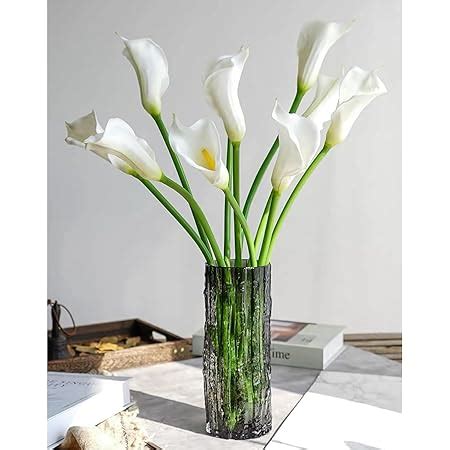 Amazon Com Zytuyo Pcs Soft White Calla Lily Artificial Flowers Real