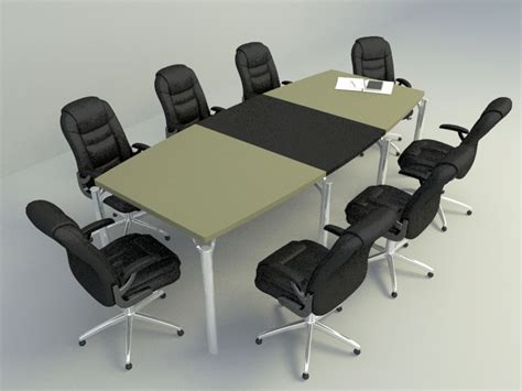 Free 3d models » obj. Office meeting furniture set | Free 3D models