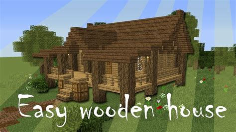 It has plenty of room for your survival needs and looks great in the snow! Minecraft easy wooden house tutorial - YouTube