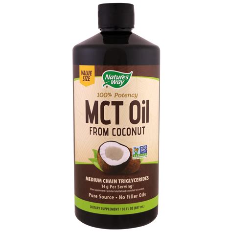 Natures Way Mct Oil From Coconut 30 Fl Oz 887 Ml