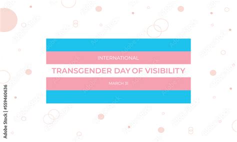 International Transgender Day Of Visibility Vector World Sexual Health Day Third Gender Day