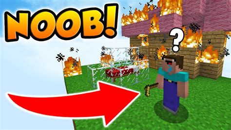 Pretending To Be A Noob In Minecraft Bed Wars Youtube