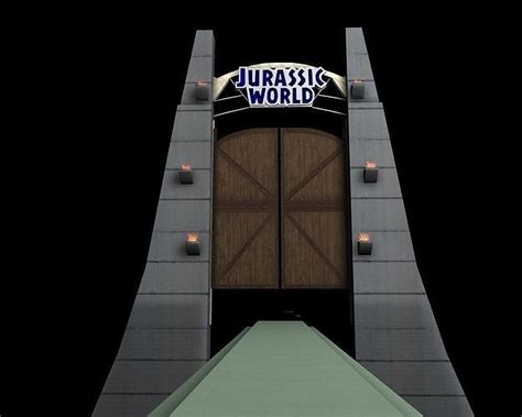 Jurassic World Gate 3d Model Cgtrader