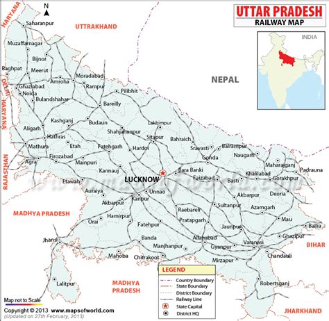 Up Map Districts In Uttar Pradesh