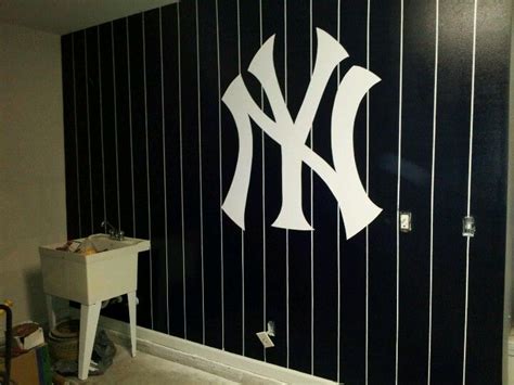 See more ideas about yankees, new york yankees, ny yankees. NY Yankees logo on garage wall | My Stuff | Pinterest ...