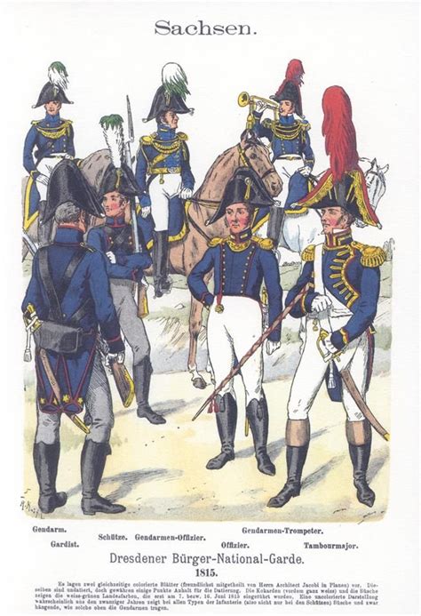 Band V 49 Sachsen Dresdener Bürger National Garde 1815 British