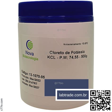 Cloreto De Potássio Ultrapuro 13 1070 05 Labtrade Do Brasil