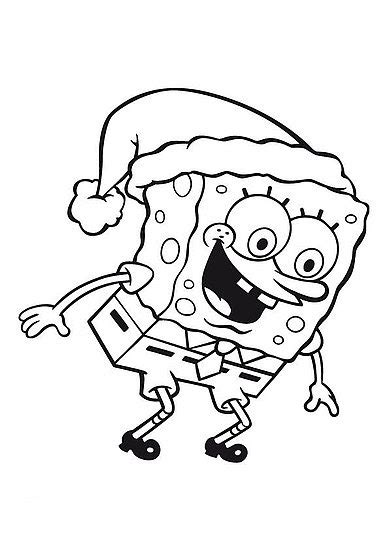 Free printable santa hat coloring pages for kids. Spngebob with Santa Hat Coloring Pages >> Disney Coloring ...