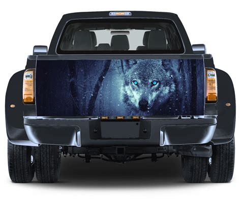 Truck Tailgate Graphics Winter Wolf Vinyl Decal Full Color Etsy