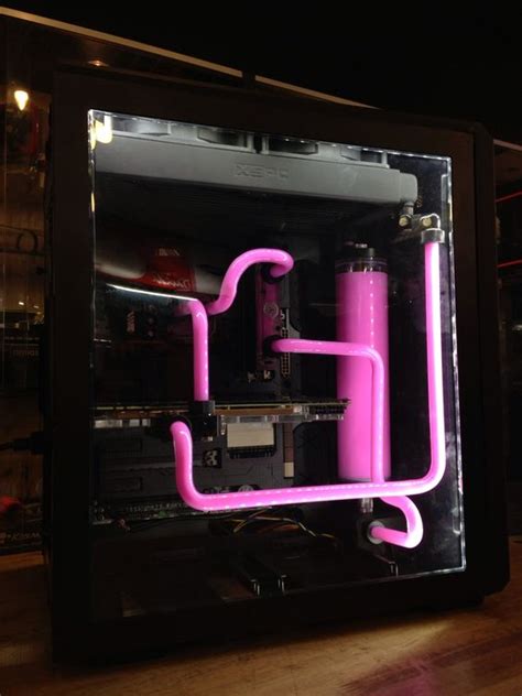 Acrylic Tubing Watercooled Pc Pinterest Acrylics Pink And Blue