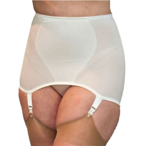 Silhouette White Mx153 Madame X Suspender Open Girdle Size 1 Waist 25 26 Ebay