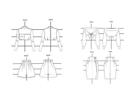 Design Fashion Cad Illustration Flats Technical Drawings By Mucinaclothing
