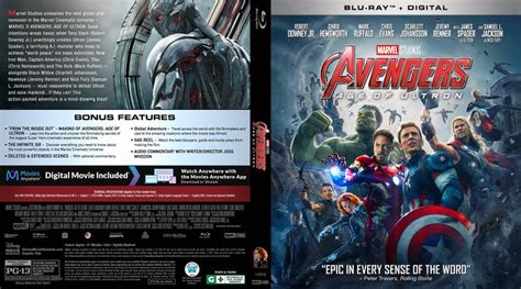 Avengers Age Of Ultron 2d Blu Ray Custom Cover Age Of Ultron