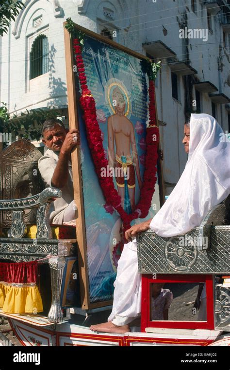 India Gujarat State Palitana Jain Procession Stock Photo Alamy