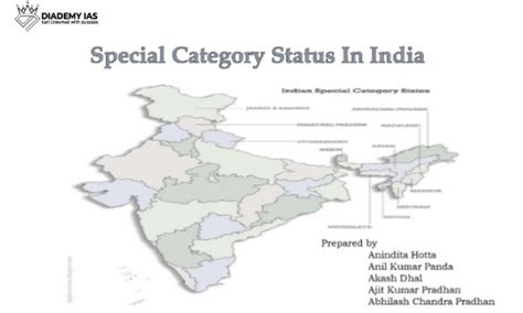 What Is Special Category Status And States India Diademy Ias
