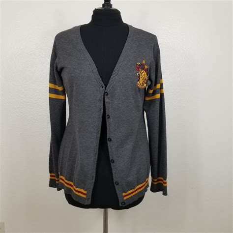 Harry Potter Gryffindor Crest Cardigan Sweater 3x Gem