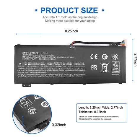 Mua Fpro Ap18e7m Ap18e8m Battery Acer Nitro 5 An515 54 An517 51 An515
