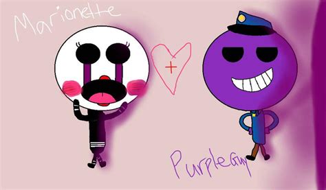 Fnaf Cute Marionette X Purple Guy By Fnafcutebonnie On Deviantart