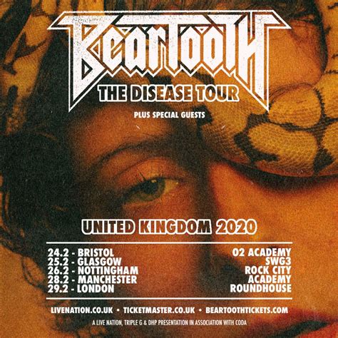 Beartooth Have Announced A 2020 Headline Tour Tickets On Sale Now