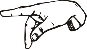 Available in png and vector. Sign Language P clip art (107859) Free SVG Download / 4 Vector